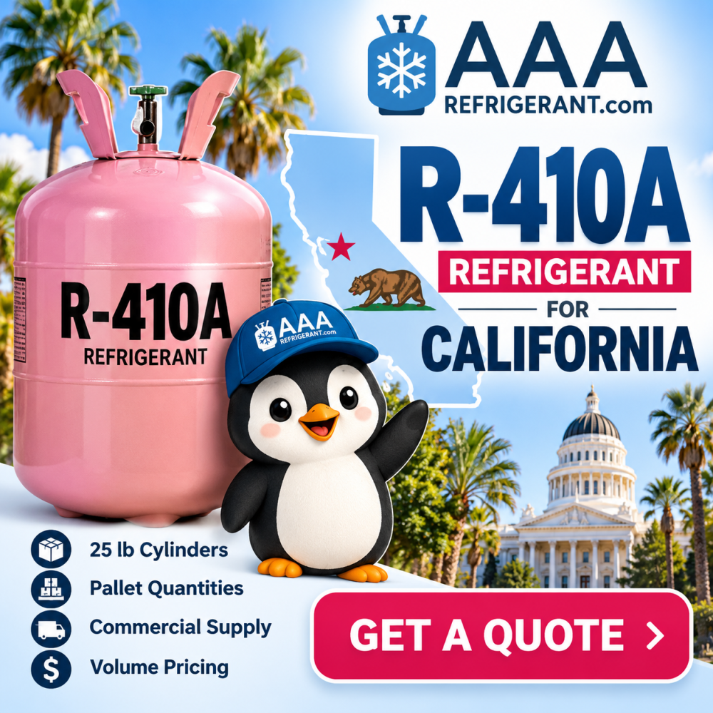 R-410A Refrigerant California – Wholesale % Supply
