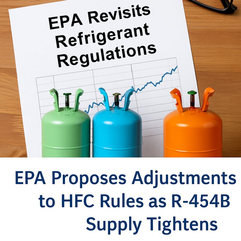 EPA proposes adjustments to HFC rules as R-454B supply tightens